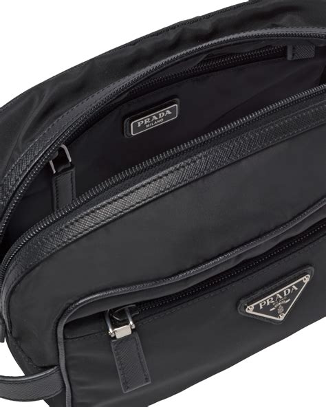 prada saffiano leather travel pouch